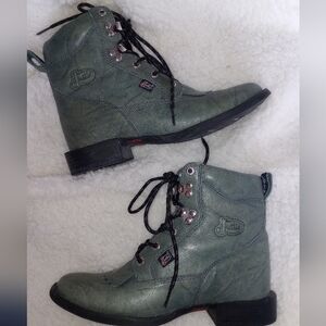 Justin Boots George Strait Collection Marble Green Women's Size 5.5B Sty…